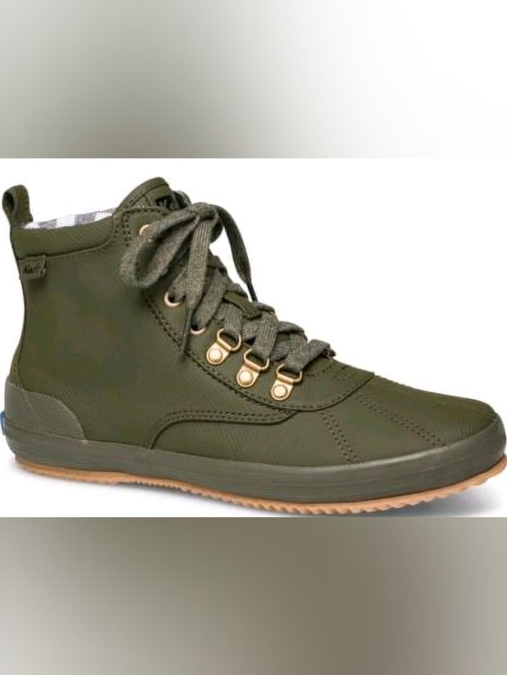 NWT Keds Scout II Duck Ankle Boots Olive Green | Women’s Size 8.5